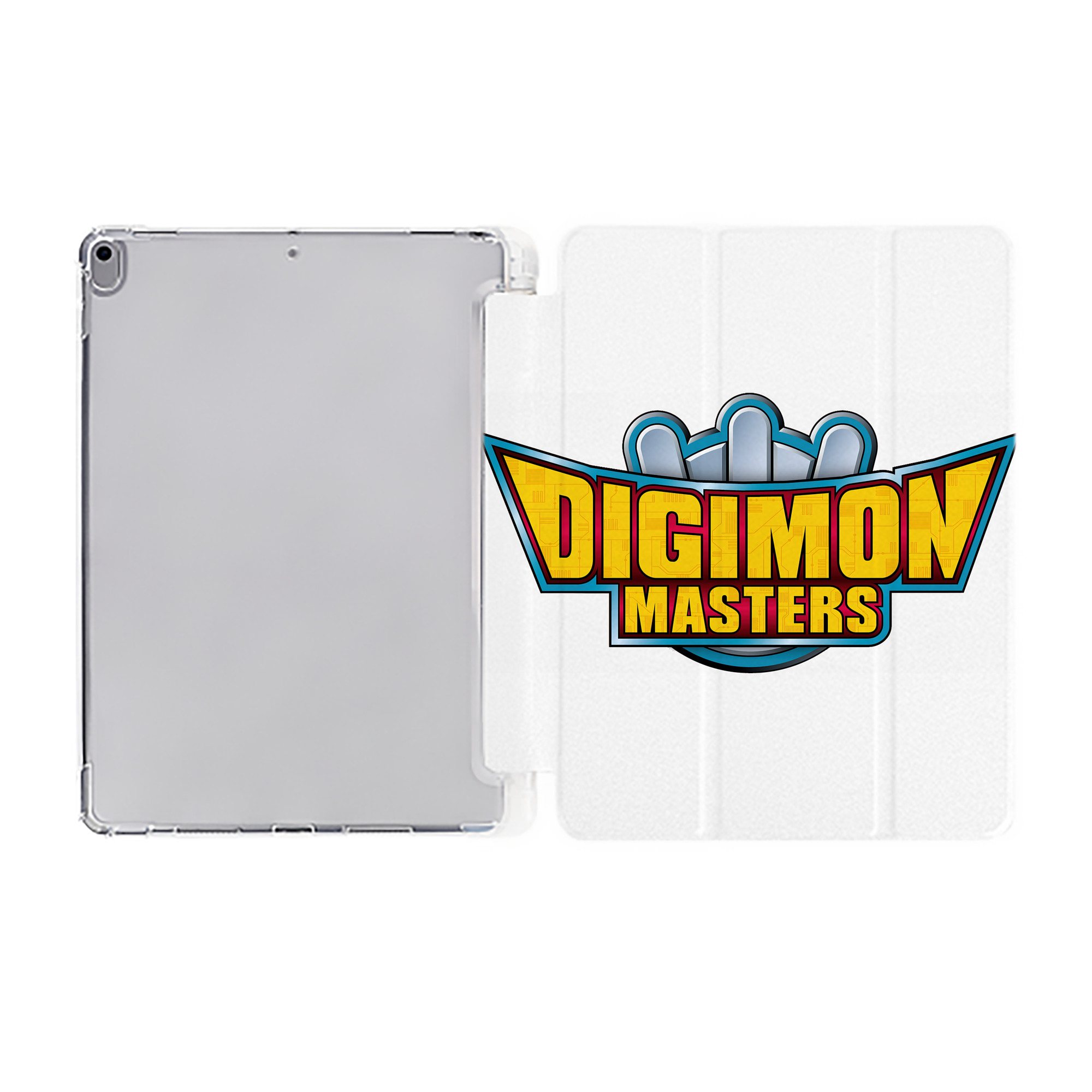 （画像用） Digimon デジタルモンスター/デジモン IPad ケース ペン収納付き 三つ折りスタンド PUレザー×シリコン 対応機種9.5/10.5/10.9インチ